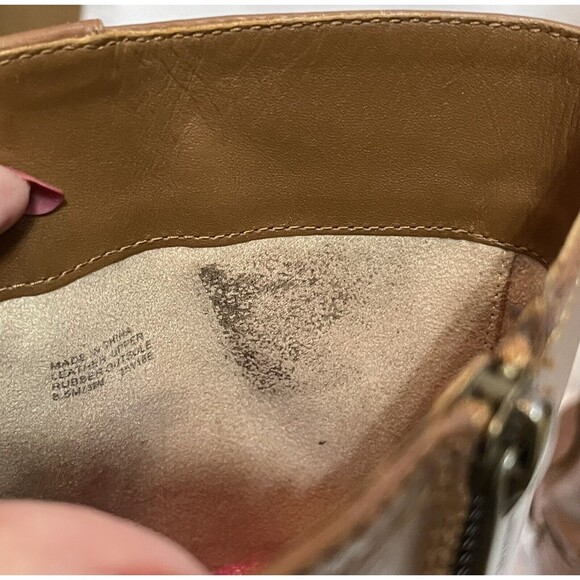 NEW Michael Kors Dora MK Knee High Leather Riding Boots Women 8.5 Brown*READ* - Picture 10 of 11